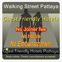 Guest friendly hotels Walking Street Pattaya